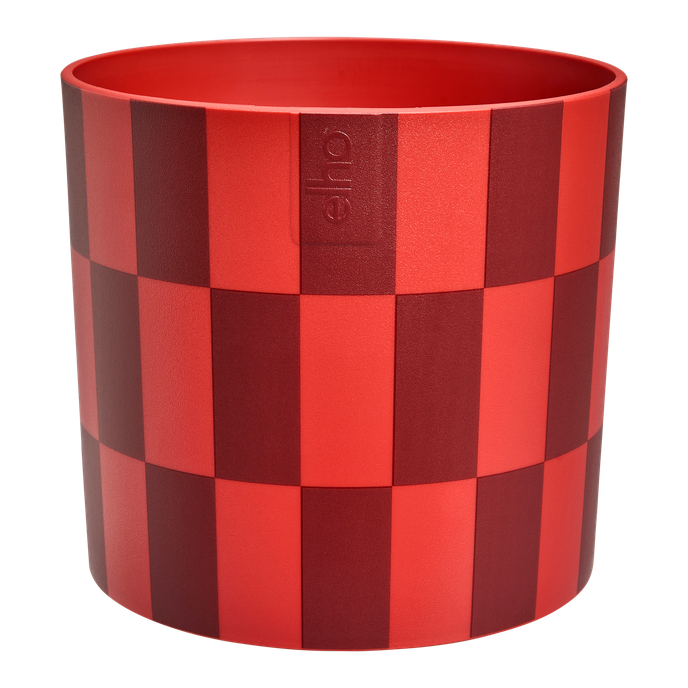 xmas blocks & stripes 15cm cranberry red